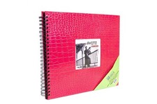 Scrapbook Photo Album 12 x12 inches with Cover Photo Pocket 40 Pages RED