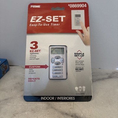 Prime EZ-Set Easy-To-Use Timer (#0869904) Indoor (NEW SEALED)