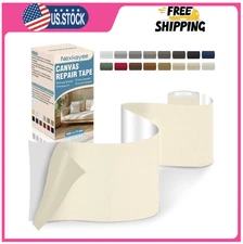 Canvas Repair Tape, Self-Adhesive Fabric Patch 4×71, Beige