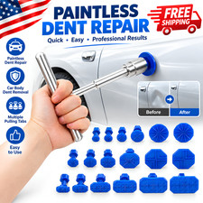 Car Dent Repair Puller Kit 18pcs Glue Tabs T-handle Paintless Dent Removal Tool Car Dent Repair Puller Kit 18pcs Glue Tabs T-handle Paintless Dent Removal Tool