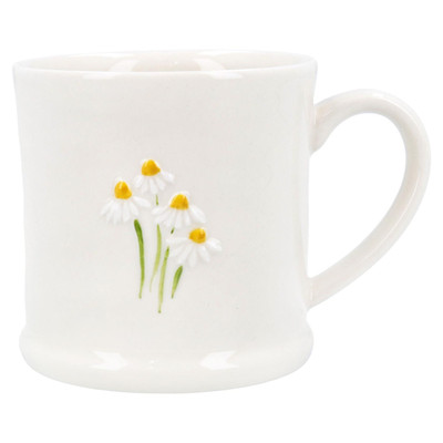 Weiße Gänseblümchen Tasse, weiße Gänseblümchen süße Mini Kaffeetasse, Teetasse Geschenk Frühlingsdeko