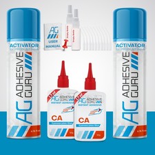 Professional CA Glue with Activator Kit for Woodworking, Repair, DIY Crafts
