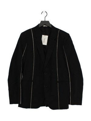 Paul Smith Herren Blazer Brustumfang: 38 in Schwarz 100% Wolle Mantel Neu Mit Etikett