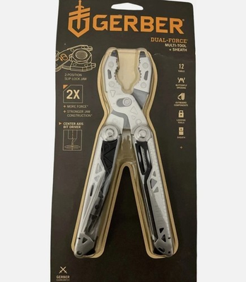 #ad Gerber Dual Force 12 in 1 Multi Tool w Sheath 31 003585 $89.99