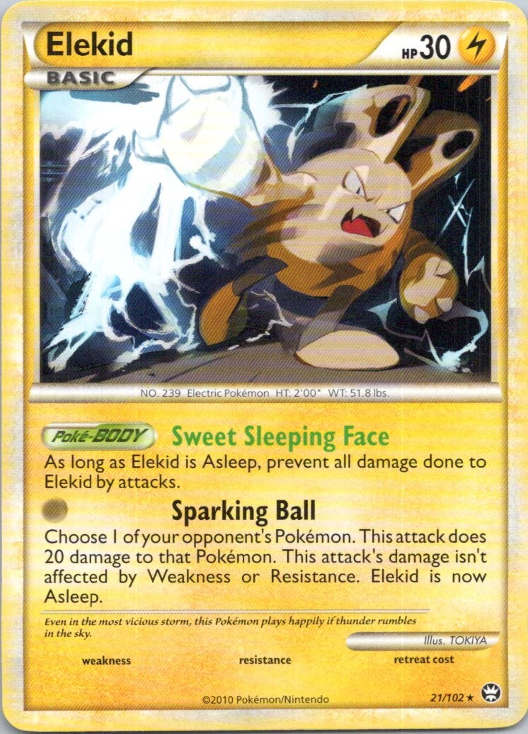 Elekid #21/102 (LP) Triumphant TM Pokemon