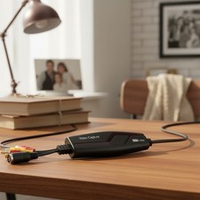 VHS to Digital Converter USB Video Capture Card for PC Mac RCA S-Video VHS VCR