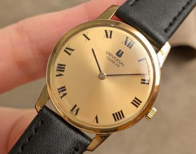 UNIVERSAL GENEVE 542.101 手巻き　腕時計 Universal Geneve 542101 Automatic Roman Dial Men's Watch Vintage