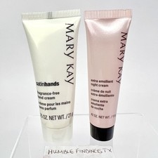 Mary Kay Extra Emollient Night Cream  Satin Hands .42oz Travel Mini Purse Size