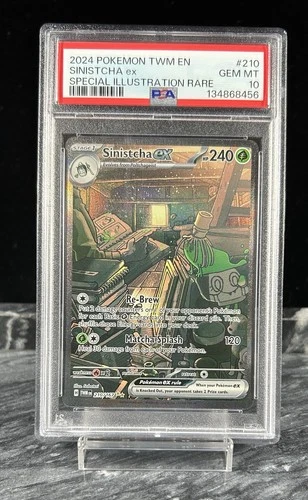 Sinistcha EX 210/167 Twilight Masquerade Special Illustration Pokémon TCG Psa 10