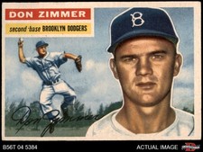 1956 Topps #99 Don Zimmer Dodgers 5 - EX