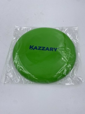 Kazzary Green Plastic Frisbee Toy New and Sealed in Plastic