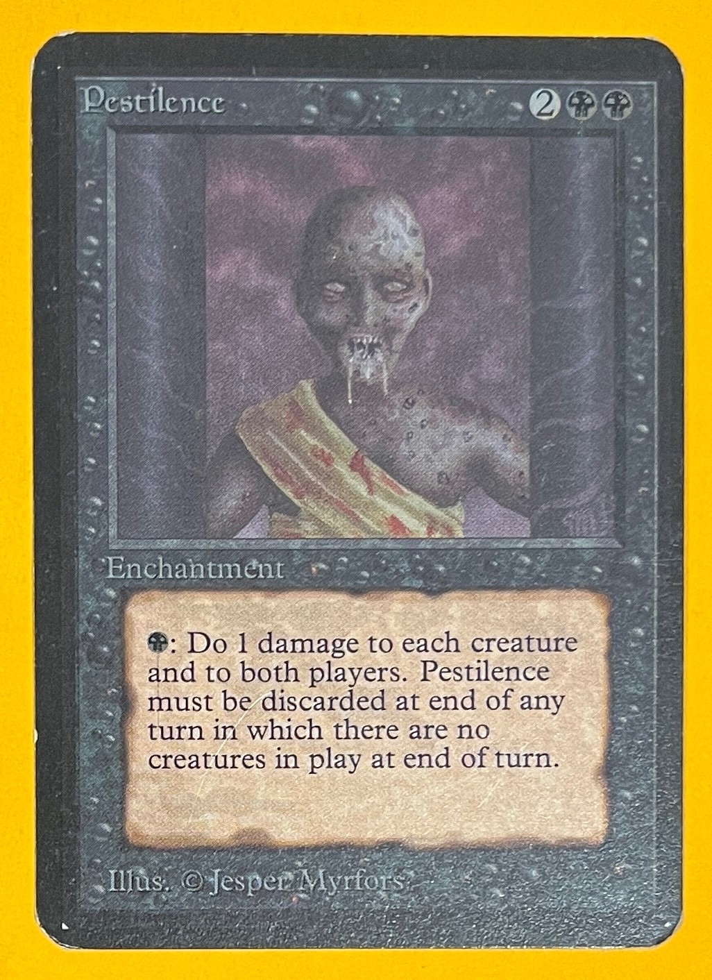MTG PESTILENCE Alpha (OldManMTG 012-985)