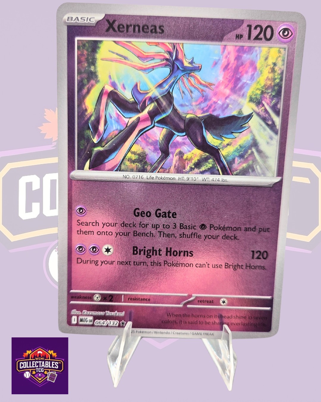 Xerneas 064/132 Me01: Mega Evolution Reverse Holo - Pokemon TCG NM