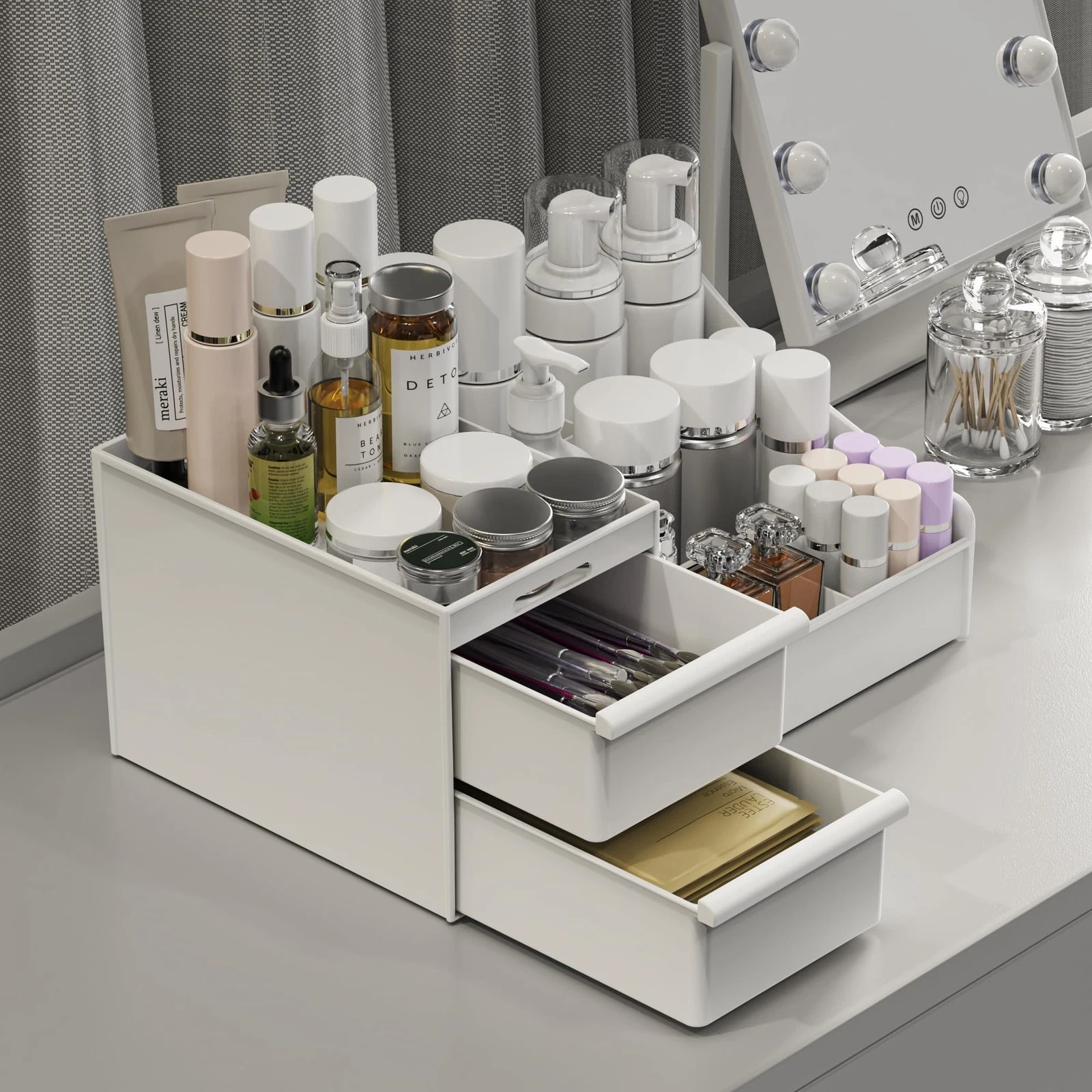 DancesCat Makeup Organizer Storage Drawers, Large Capacity Cosmetic Organisers