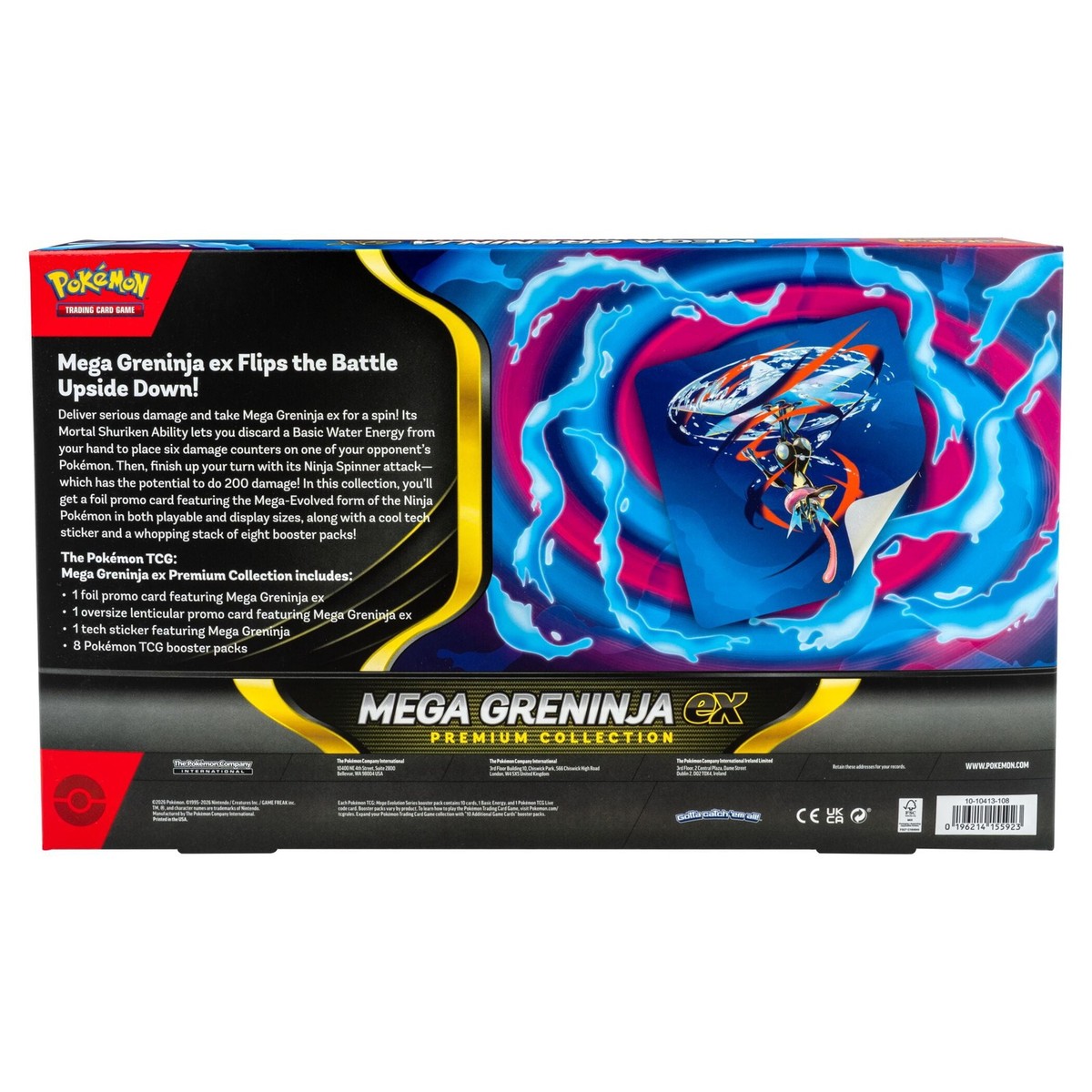 Pokmon Mega Greninja EX Premium Collection Trading Card Game with