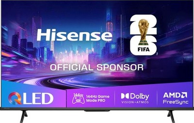 Hisense 50E7Q PRO Smart TV 50'' 4K QLED 144Hz WLAN DVB-T2
