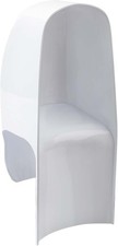 Toilet Splash Guard for Directs Urine Home Care Disability Elevated and White