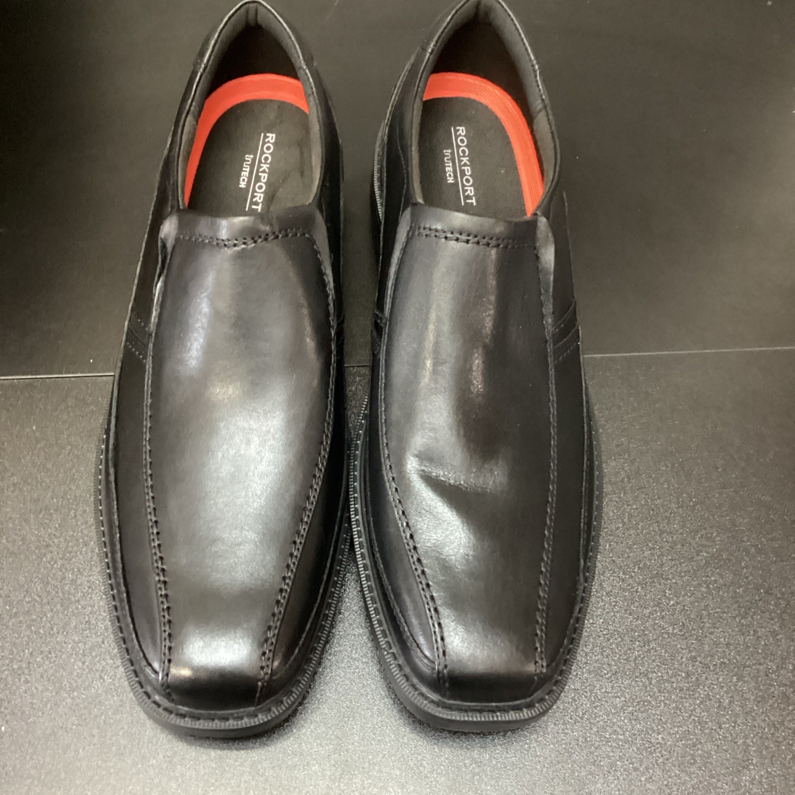 SAOLA Scarpe Oxford Rockport Uomo Nero Trutech 11 Nuove Slip On