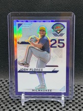 Josh Flores 2025 Prospect Edition Holo Prospect Ticket Purple #55/99  #81