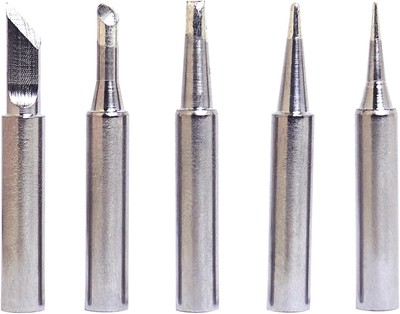 5pcs 900m Soldering Iron Tips, Premium Tips for Hakko, Silver 