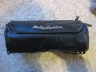 OEM Harley Davidson Black Leather Motorcycle Handlebar Fork Tool Bag Pouch