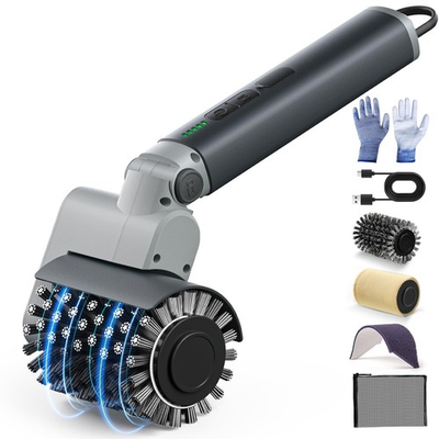 #ad Clean Grill Grates Fast Cordless 3 Speed Electric Brush Kit $89.99