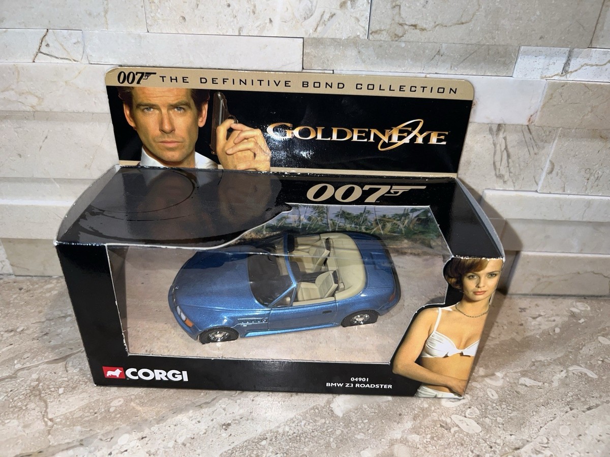 James Bond Corgi Blue BMW Z3 Roadster Diecast Car 
