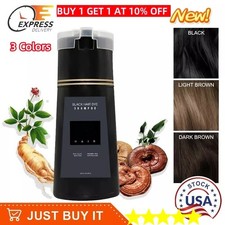 Hair Instant Dye Shampoo,Natural 3-in-1 Instant Color Dye for Men  Women
