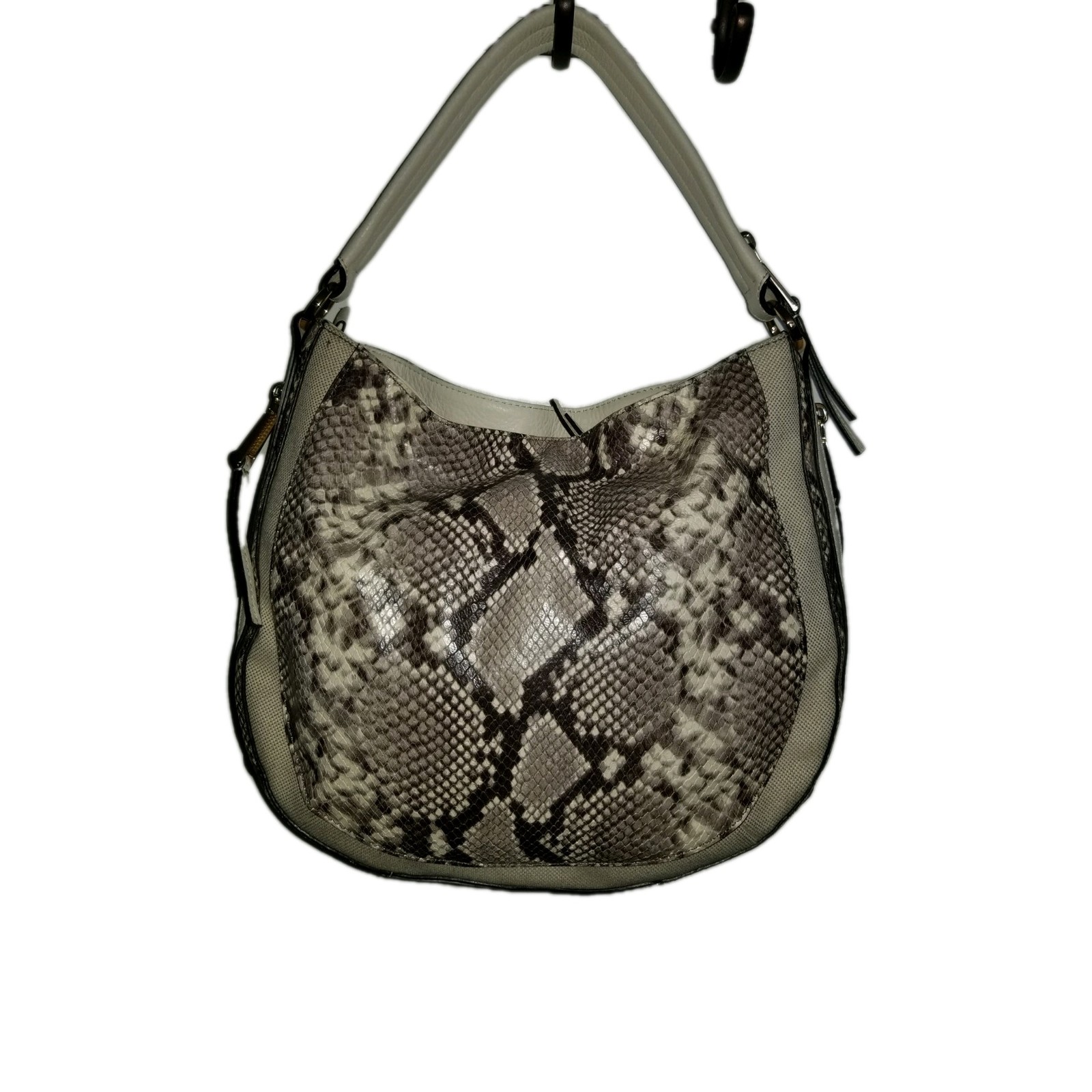 Michael Kors Julia Convertible Purse- Python Embo… - image 1