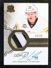 2016 Upper Deck The Cup Rookie Gold Foil 23/24 Jake Guentzel #134 Patch Auto ib6