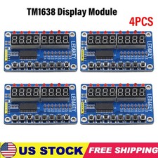 4PCS 8-Bit LED Digital Tube 8 KeyS TM1638 Display module for AVR Arduino ARM