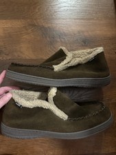 CLARKS MEN'S ANDREW SLIP ON BOOTIE SLIPPERS Size 12 Brown