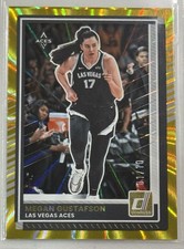 MEGAN GUSTAFSON 2025 DONRUSS WNBA LAS VEGAS ACES Gold Shimmer 7/10