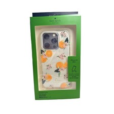 Kate Spade Orange Toss iPhone 14 PRO Jeweled Clear Case
