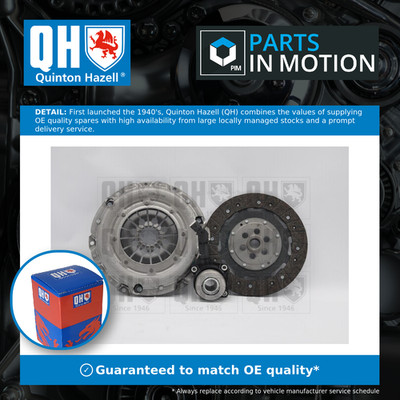 Clutch Kit 3pc (Cover+Plate+CSC) fits FORD S-MAX TDCi 2.0D 06 to 14 QH Quality