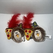 2 set Quirky Kitty Hedge Hog Pizza catnip silver vine inside NEW