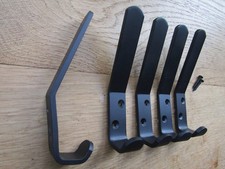 Pack of 5 CLOAKROOM HOOKS traditional school nursery gym office hanging metal