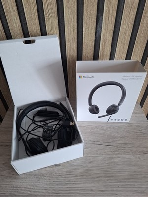 Microsoft Modern USB Headset, On-ear, Schwarz, 6ID 00013