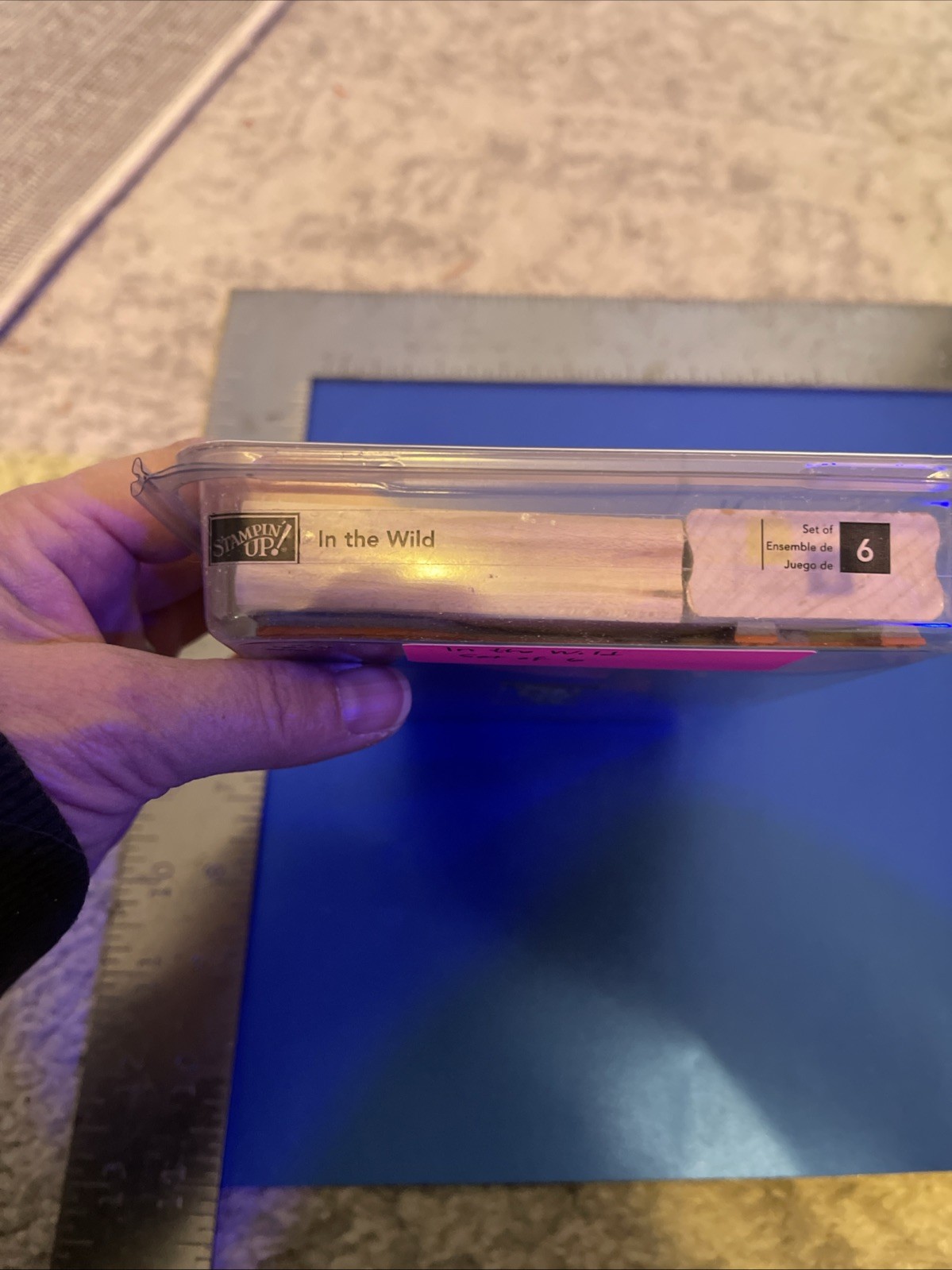 Stampin' Up! Rare! 2003 In The Wild Set Of 6 Mounted Wooden Stamps