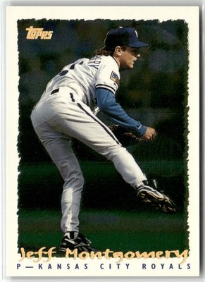 1995 TOPPS #119 JEFF MONTGOMERY CYBERSTATS (SPECTRALIGHT) KANSAS CITY ROYALS