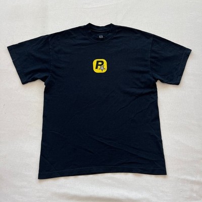 Projects Brand Mens T-Shirt Size L Black GTA Parody Graphic Tee Made in USA