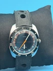 Vintage Timex Electric Men’s Watch Retro Racing Dial Orange Hand Diver Style
