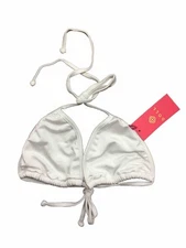 Doll & Co Laguna Solid White Triangle Bikini Too SMALL