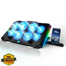 KLIM V8 Gaming Laptop Cooling Pad, 8 Fans RGB 17" Laptop Stand