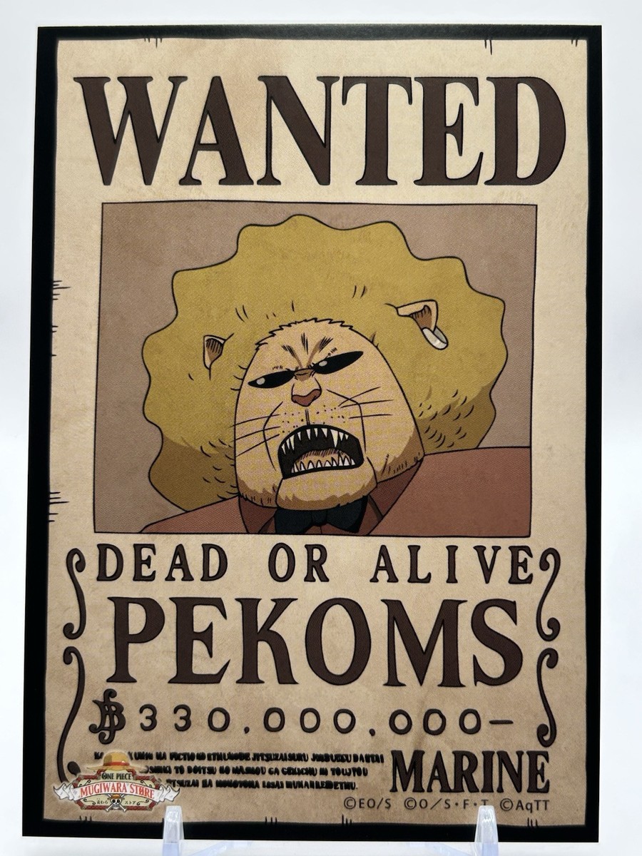 ONE PIECE WANTED POSTER Bromide Card Big Mom Pekoms Mugiwara Store