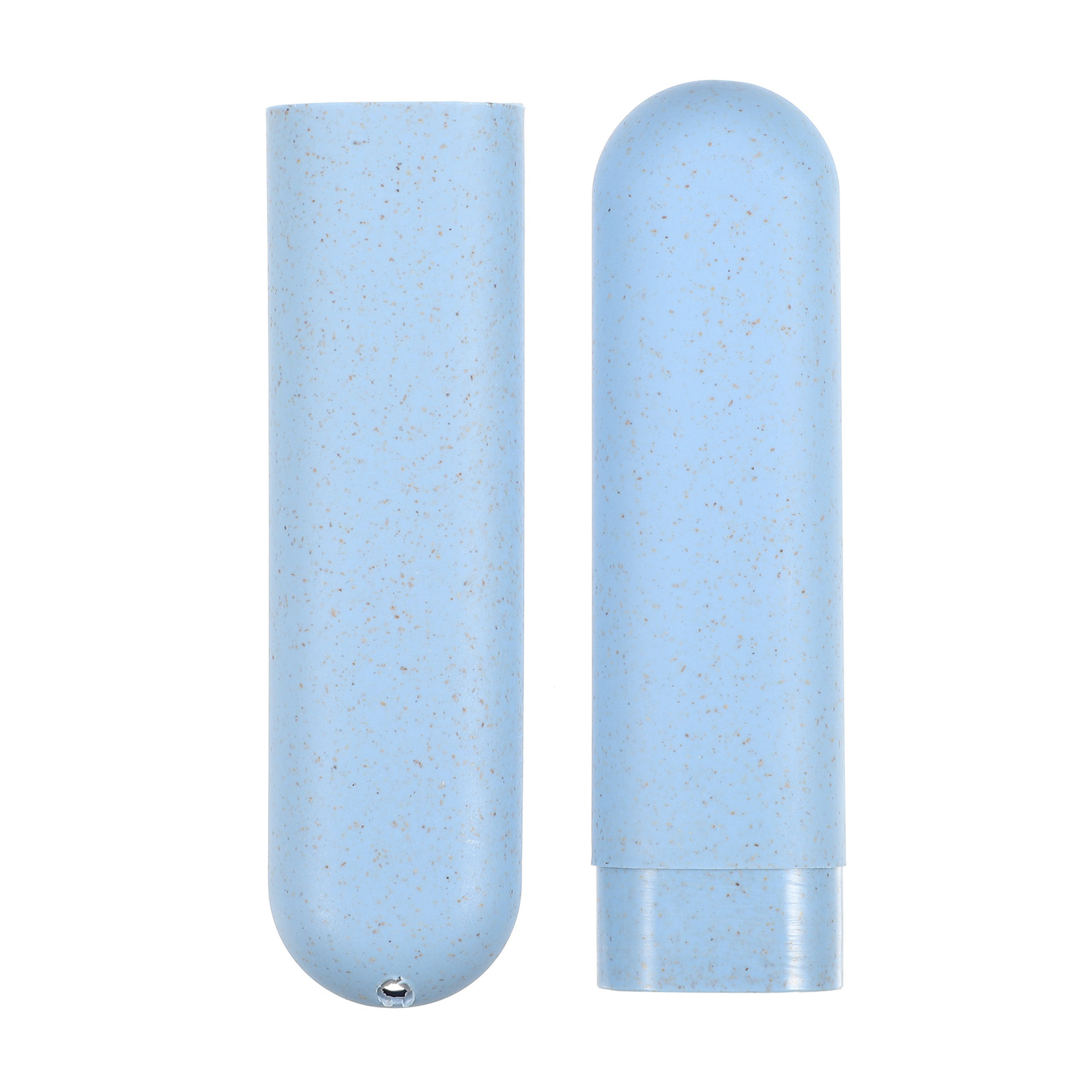 2Pcs Traveling Toothbrush Box Holders Case PP Blue Pink 8.07''x1.22''x0.83''
