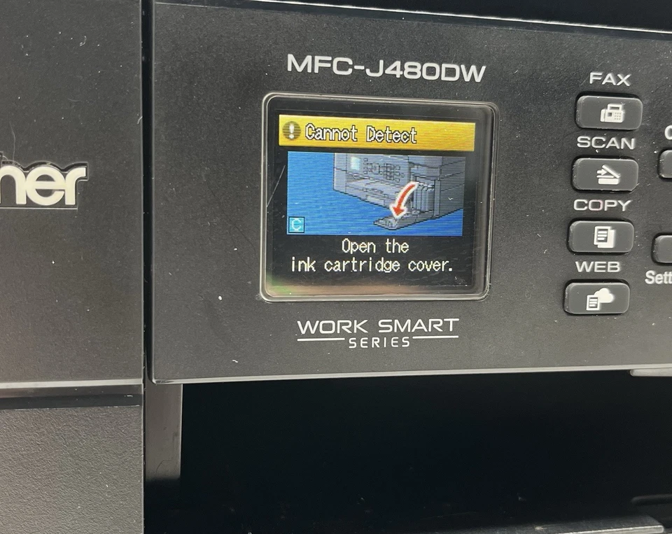 Brother MFC-J480DW All in One Inkjet Work Smart Printer Scanner Copier Tested - Image 3 of 4