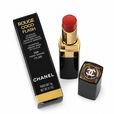 Chanel Rouge Coco Flash Lipstick 288 Faded Orange Hydrates Shine Concentrated AU