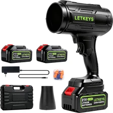 Cordless Leaf Blower, 980,000 RPM Electric Handheld Leaf Blower with 2 X 6.0Ah B