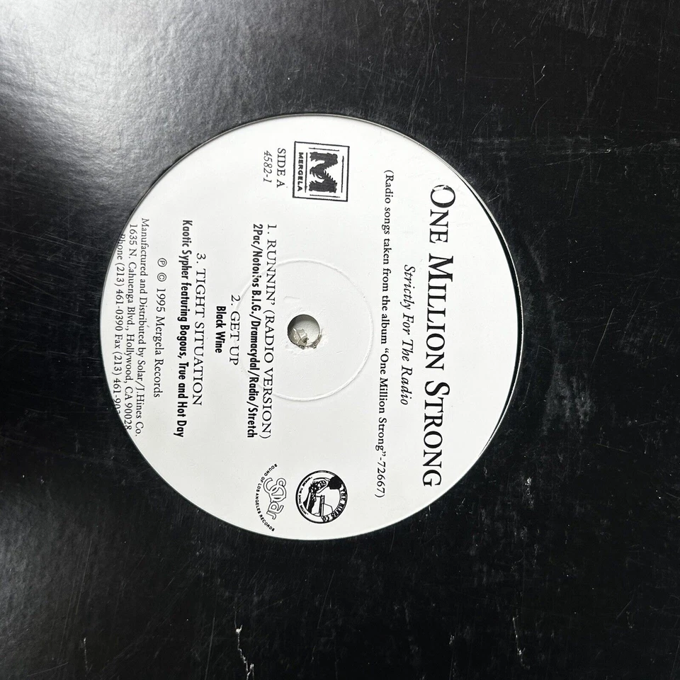 ONE MILLION STRONG GANGSTA RAP 12" SAMPLER NOTORIOUS B.I.G 2 PAC - Image 2 of 4